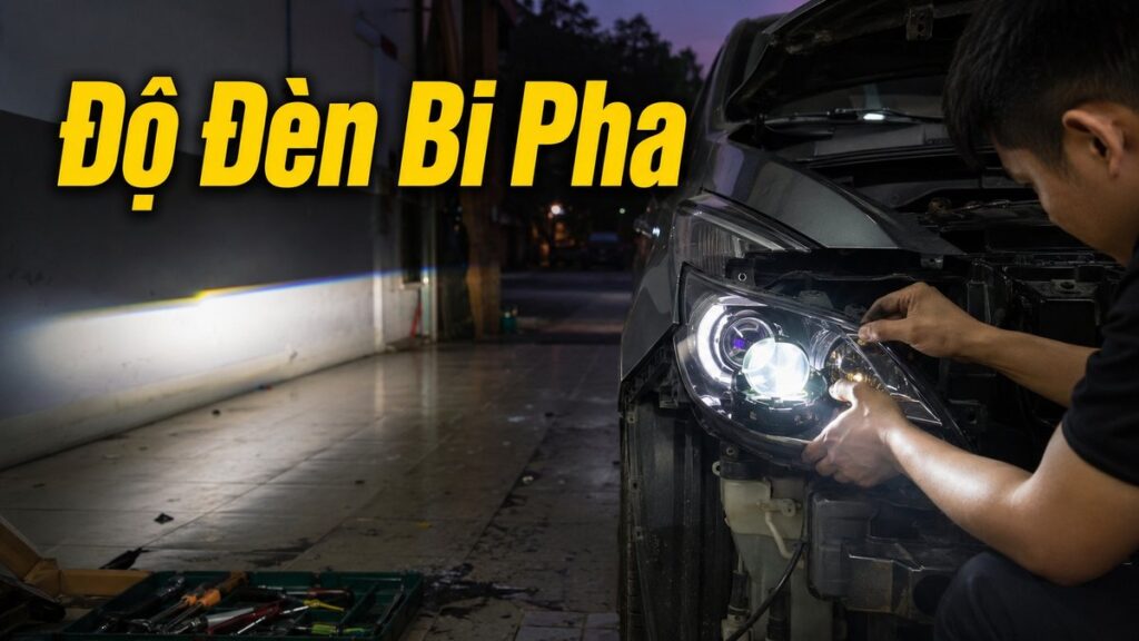 Độ đèn bi pha ô tô
