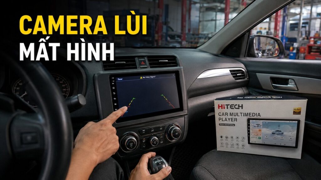 camera lùi không hiển thị trên màn hình Android